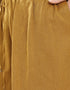 Linen wide leg pants with front piping